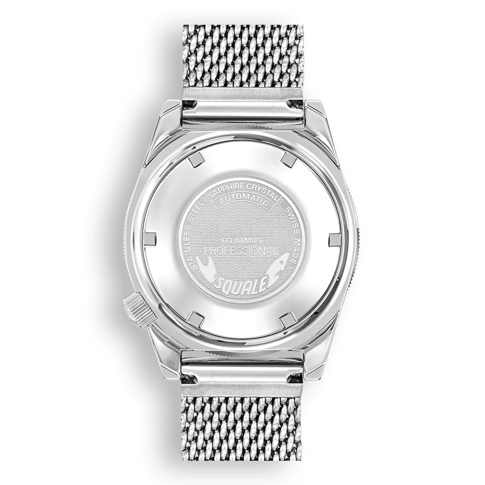 SQUALE SEA MATIC GREY MESH DATE - WATCHH