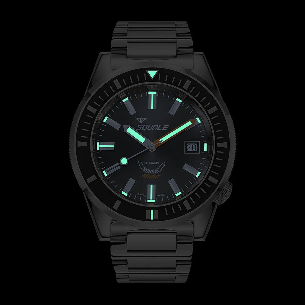 SQUALE SEA MATIC LIGHT BLUE BRACELET DATE - WATCHH