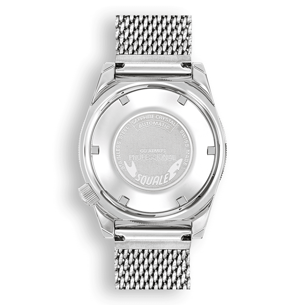 SQUALE SEA MATIC LIGHT BLUE MESH DATE - WATCHH