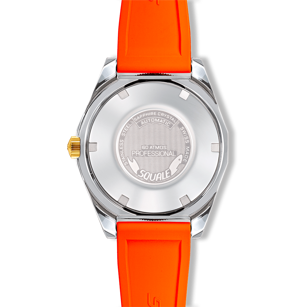 SQUALE SEA MATIC-S GREEN TWO-TONE MOSAIC RUBBER DATE watch