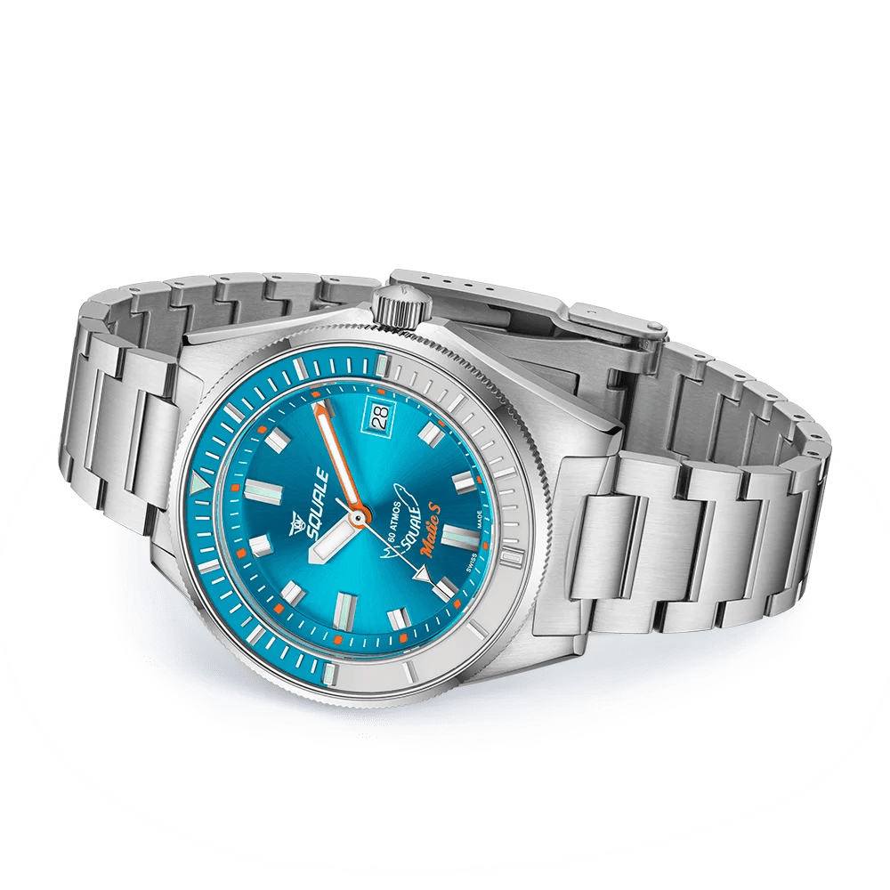 SQUALE SEA MATIC - S LIGHT BLUE BRACELET DATE watch