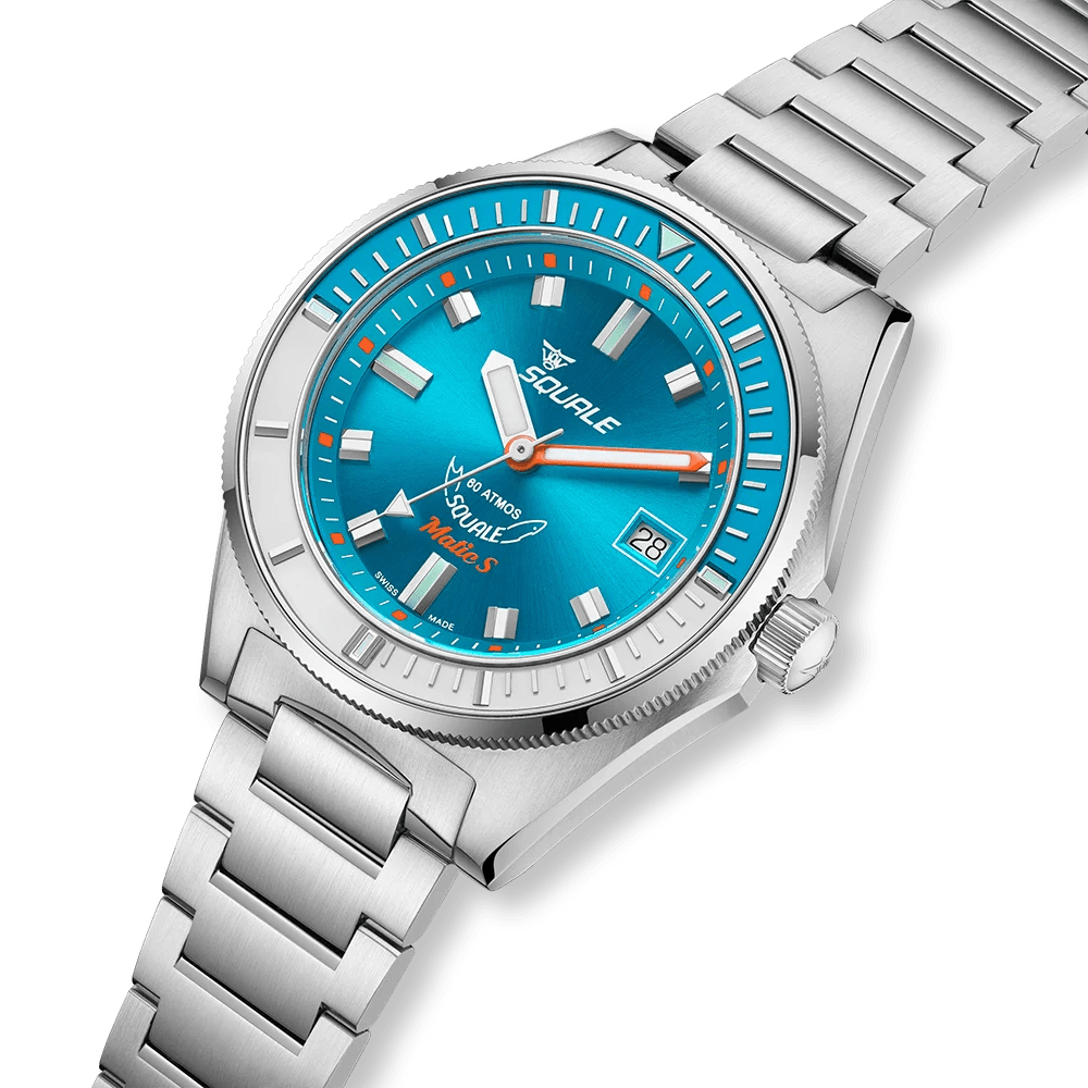 SQUALE SEA MATIC - S LIGHT BLUE BRACELET DATE watch