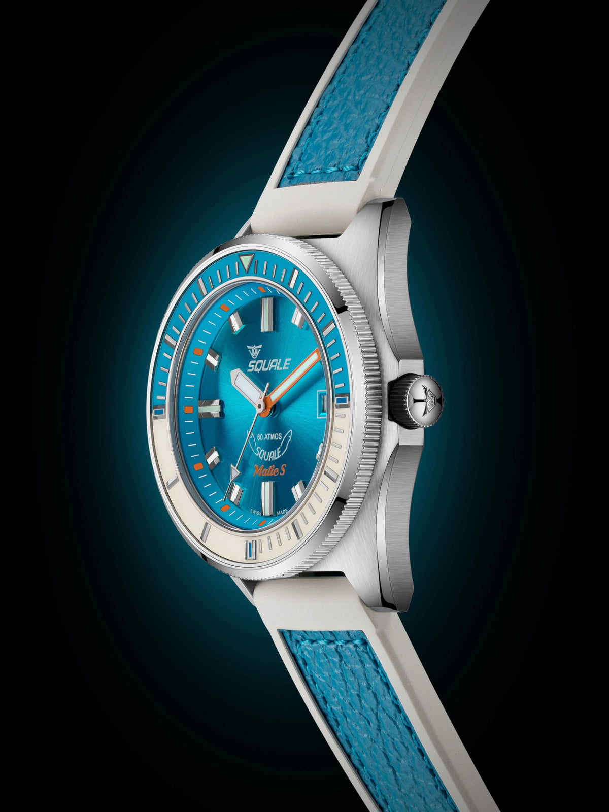 SQUALE SEA MATIC - S LIGHT BLUE HYDROLEATHER DATE - AVAILABLE FROM 14th OCT UAE
