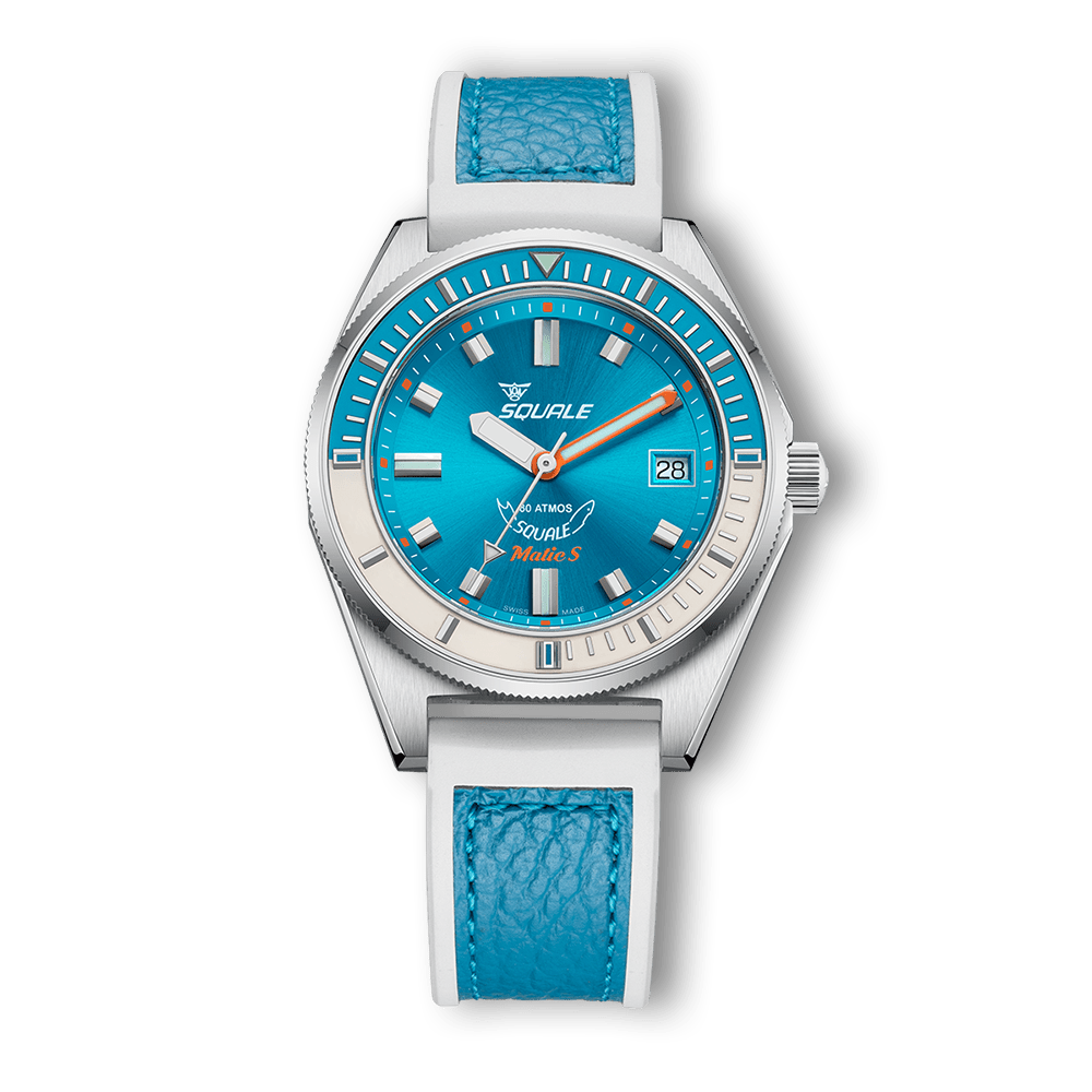 SQUALE SEA MATIC - S LIGHT BLUE HYDROLEATHER DATE - AVAILABLE FROM 14th OCT UAE