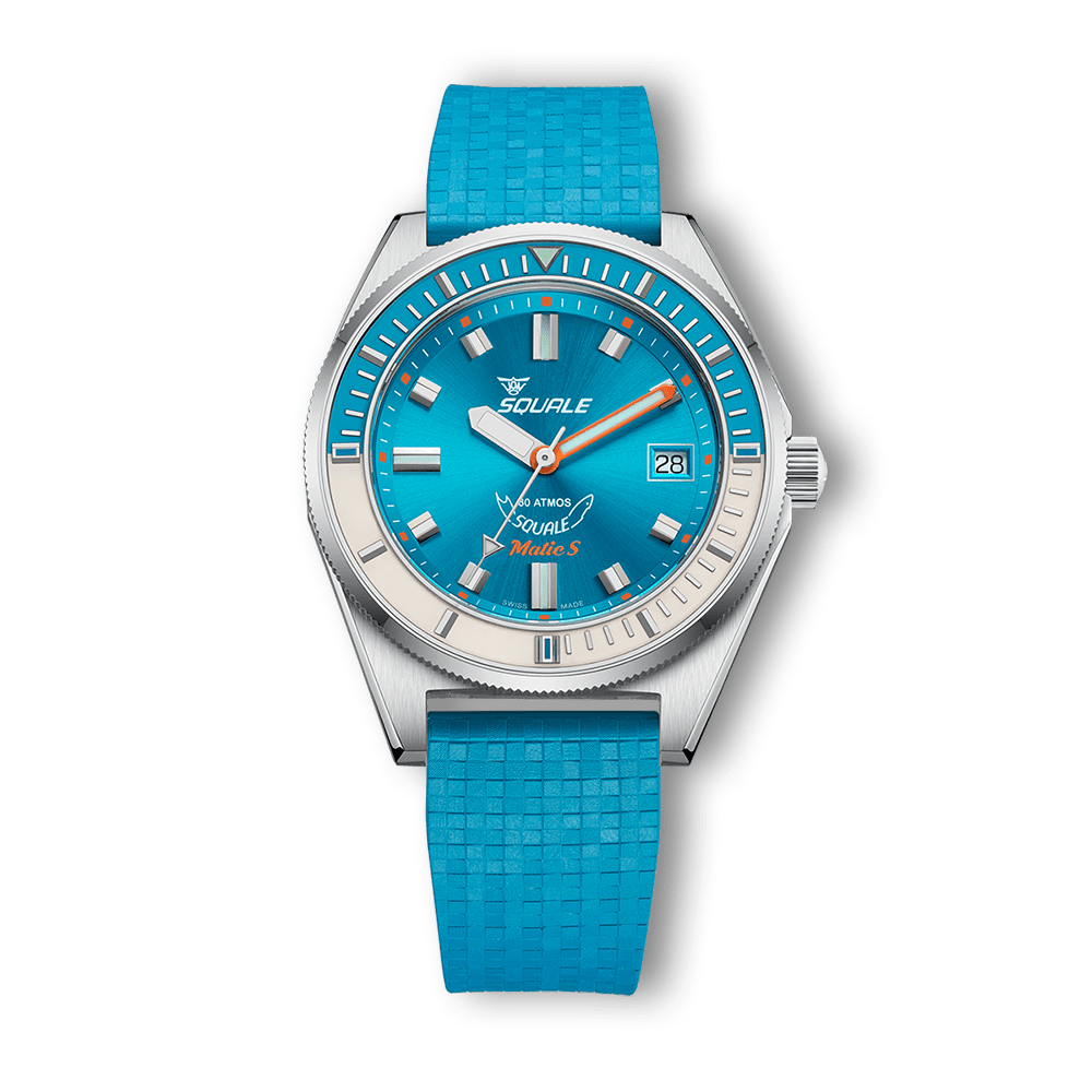 SQUALE SEA MATIC - S LIGHT BLUE MOSAIC RUBBER DATE - AVAILABLE FROM 14th OCT UAE