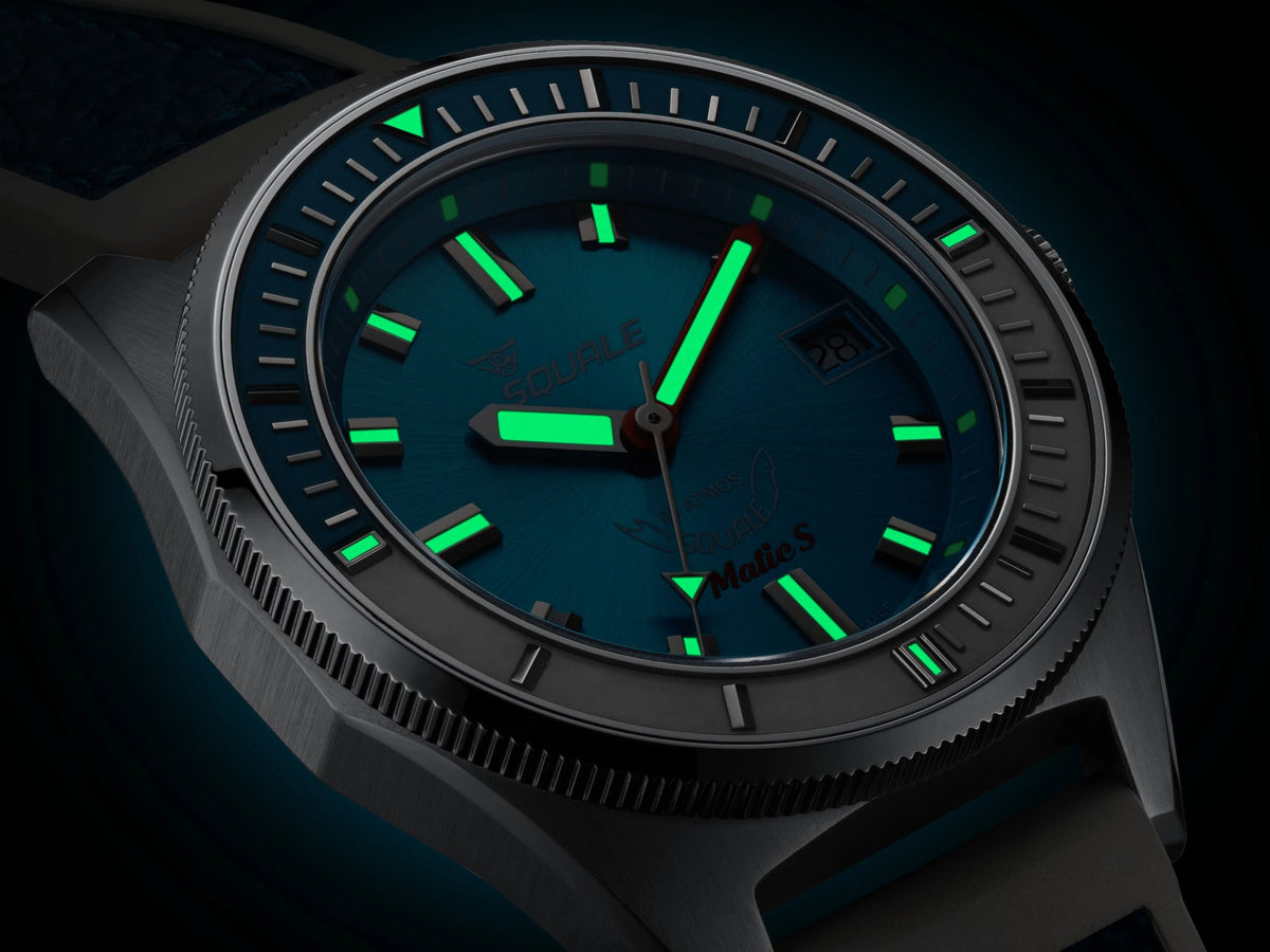 SQUALE SEA MATIC - S LIGHT BLUE MOSAIC RUBBER DATE - AVAILABLE FROM 14th OCT UAE