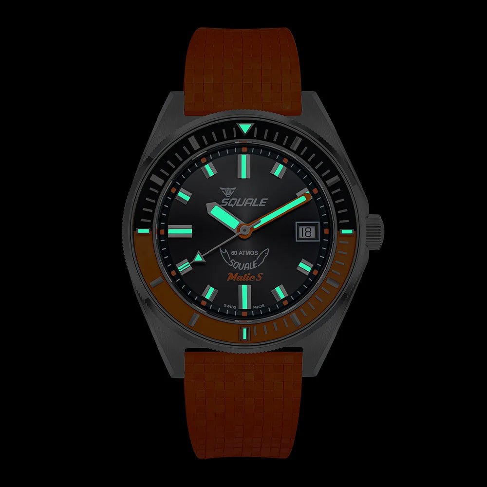 SQUALE SEA MATIC - S ORANGE MOSAIC RUBBER DATE UAE