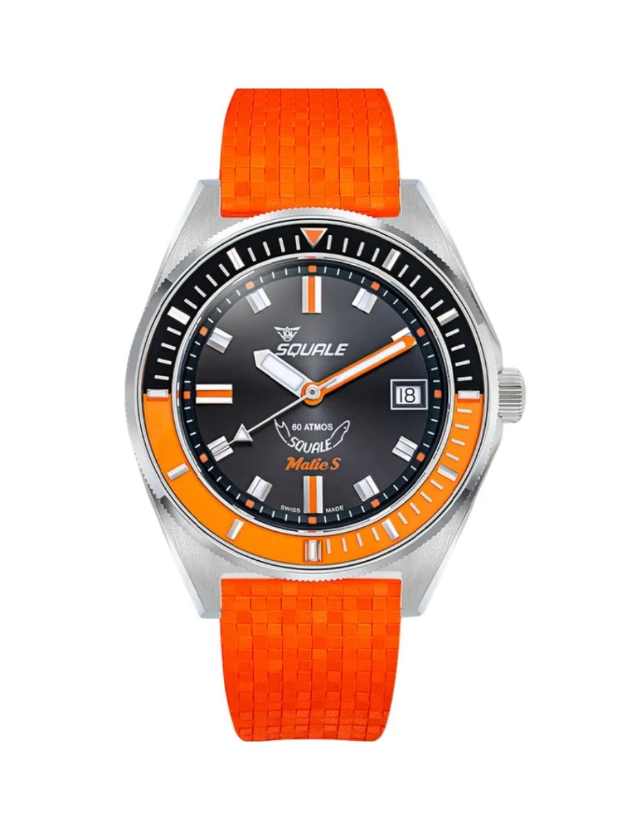 SQUALE SEA MATIC - S ORANGE MOSAIC RUBBER DATE UAE