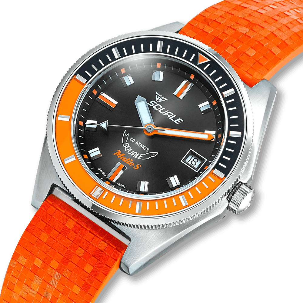 SQUALE SEA MATIC - S ORANGE MOSAIC RUBBER DATE UAE