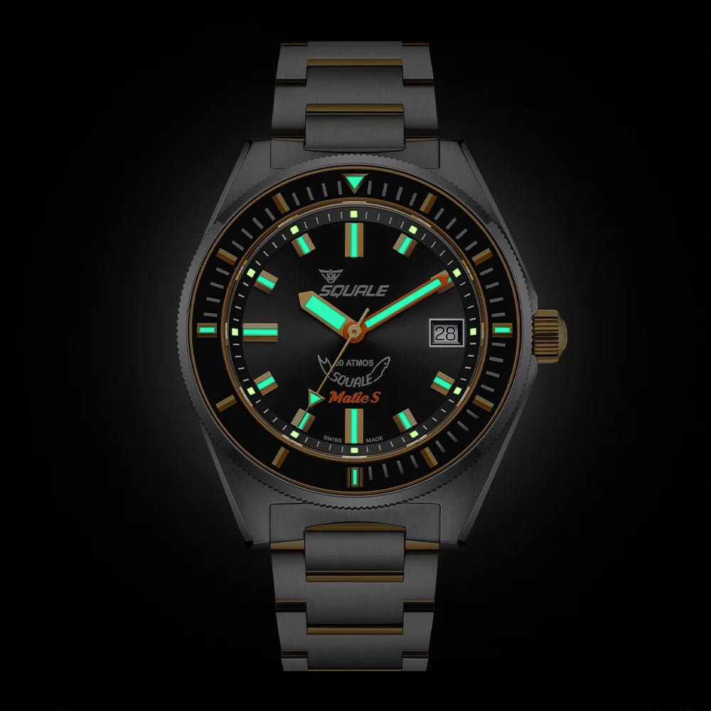 SQUALE SEA MATIC - S TWO - TONE BRACELET DATE watch