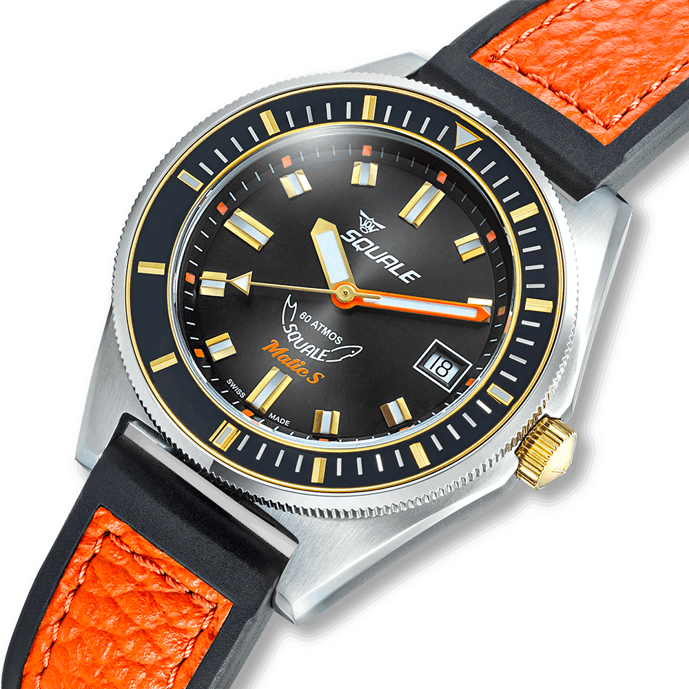 SQUALE SEA MATIC - S TWO - TONE HYDROLEATHER DATE UAE
