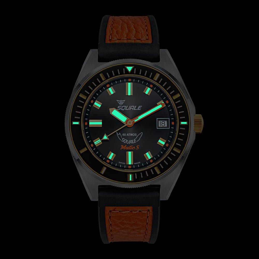SQUALE SEA MATIC - S TWO - TONE HYDROLEATHER DATE UAE