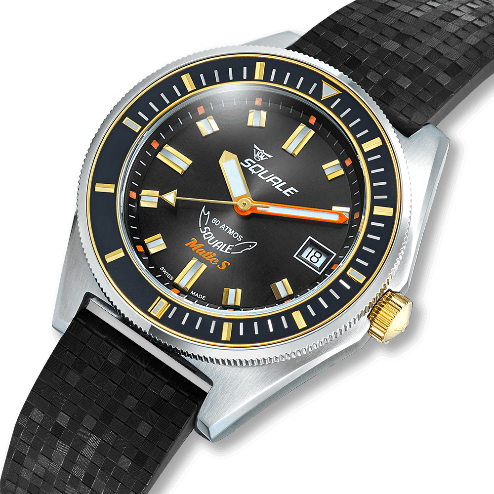 SQUALE SEA MATIC - S TWO - TONE MOSAIC RUBBER DATE UAE