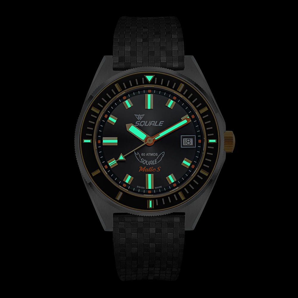 SQUALE SEA MATIC - S TWO - TONE MOSAIC RUBBER DATE UAE