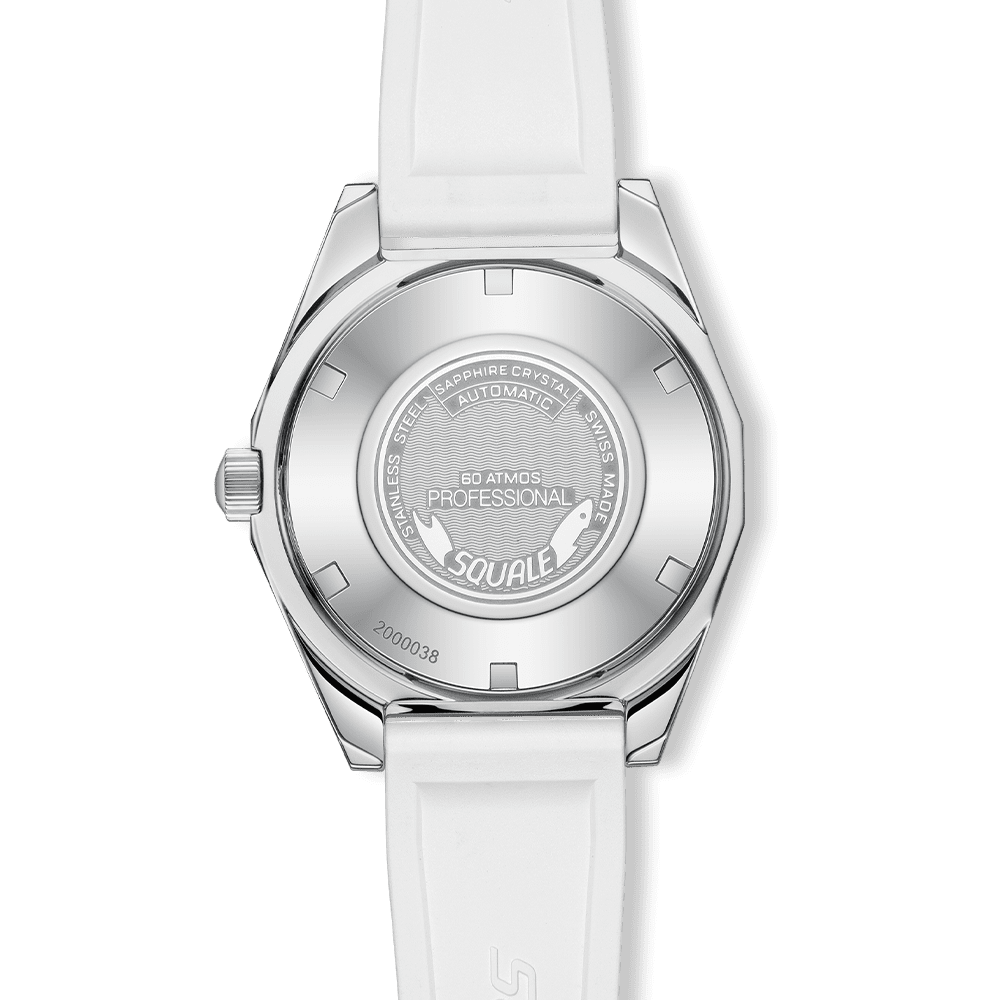 SQUALE SEA MATIC - S WHITE MOSAIC RUBBER DATE watch