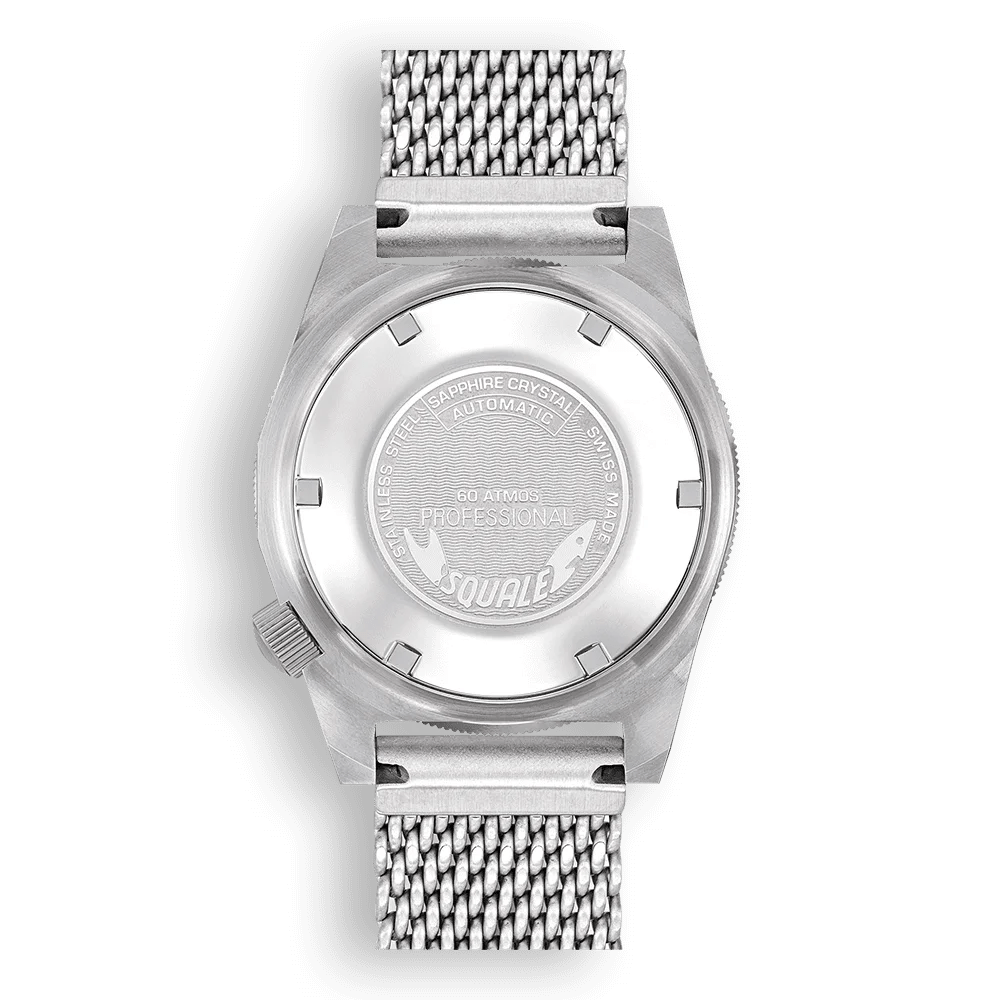 SQUALE SEA MATIC SATIN ORANGE MESH DATE - WATCHH