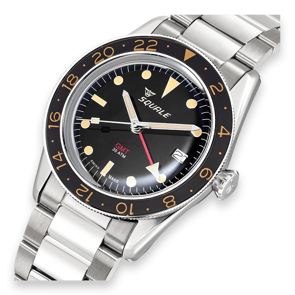 SQUALE SEA SUB - 39 GMT VINTAGE BRACELET DATE - WATCHH