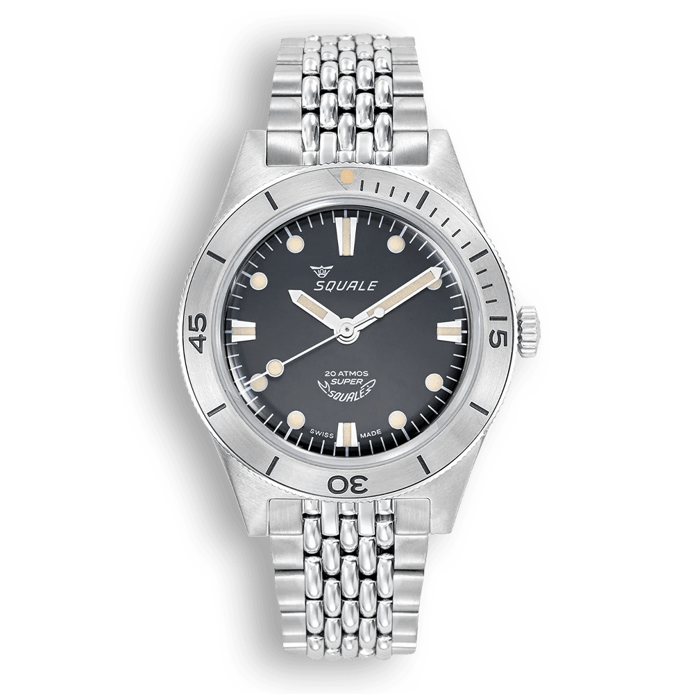 SQUALE SUPER - SQUALE SUNRAY BLACK BRACELET - WATCHH