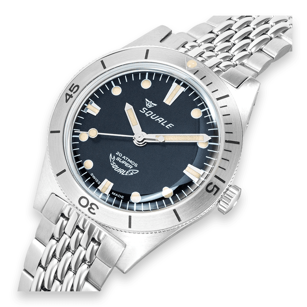 SQUALE SUPER - SQUALE SUNRAY BLACK BRACELET - WATCHH