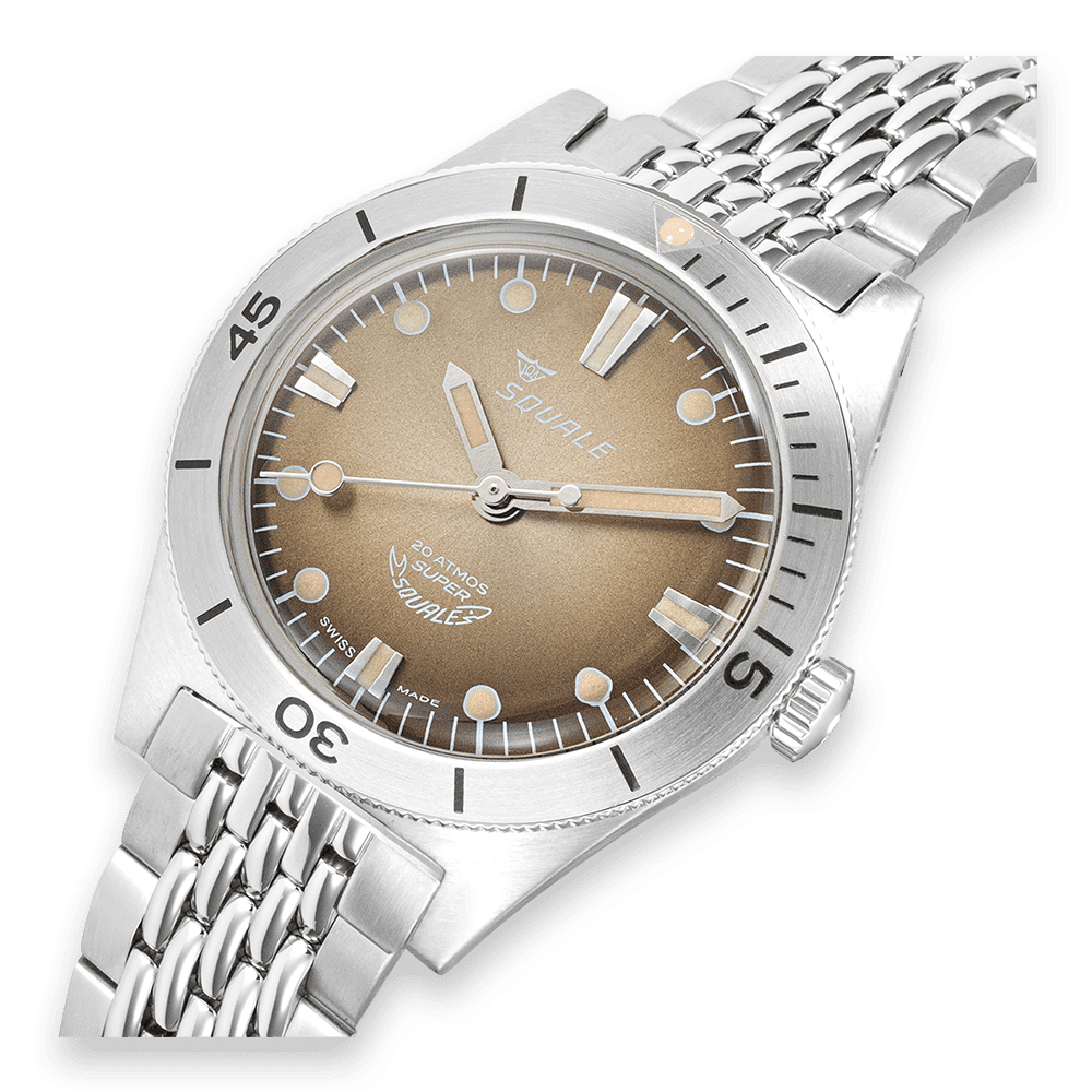 SQUALE SUPER - SQUALE SUNRAY BROWN BRACELET - WATCHH