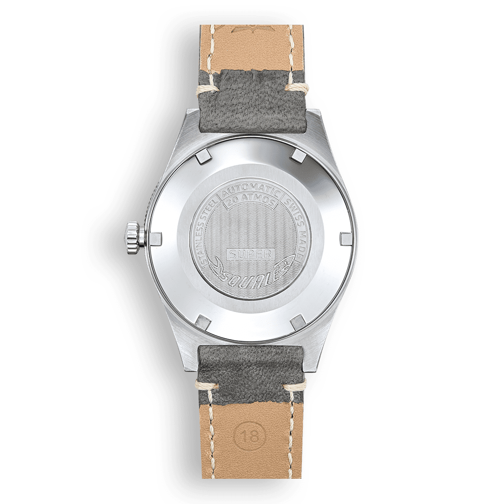 SQUALE SUPER - SQUALE SUNRAY GREY LEATHER - WATCHH