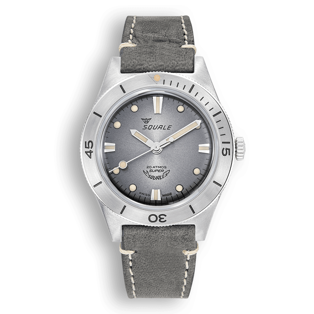 SQUALE SUPER - SQUALE SUNRAY GREY LEATHER - WATCHH