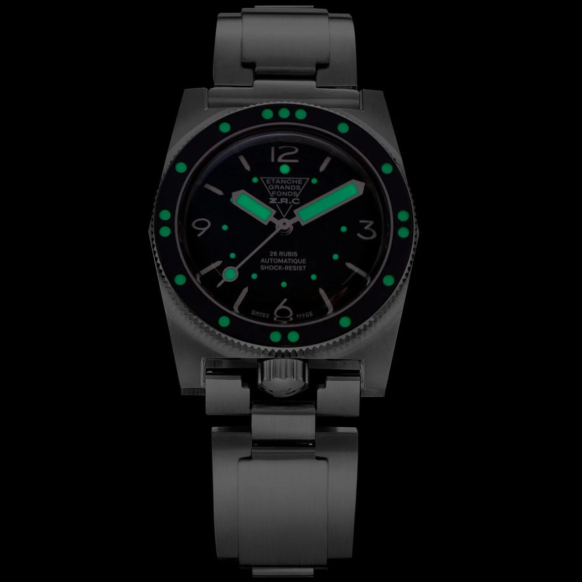 ZRC HERITAGE RÉÉDITION BLACK BRACELET - WATCHH