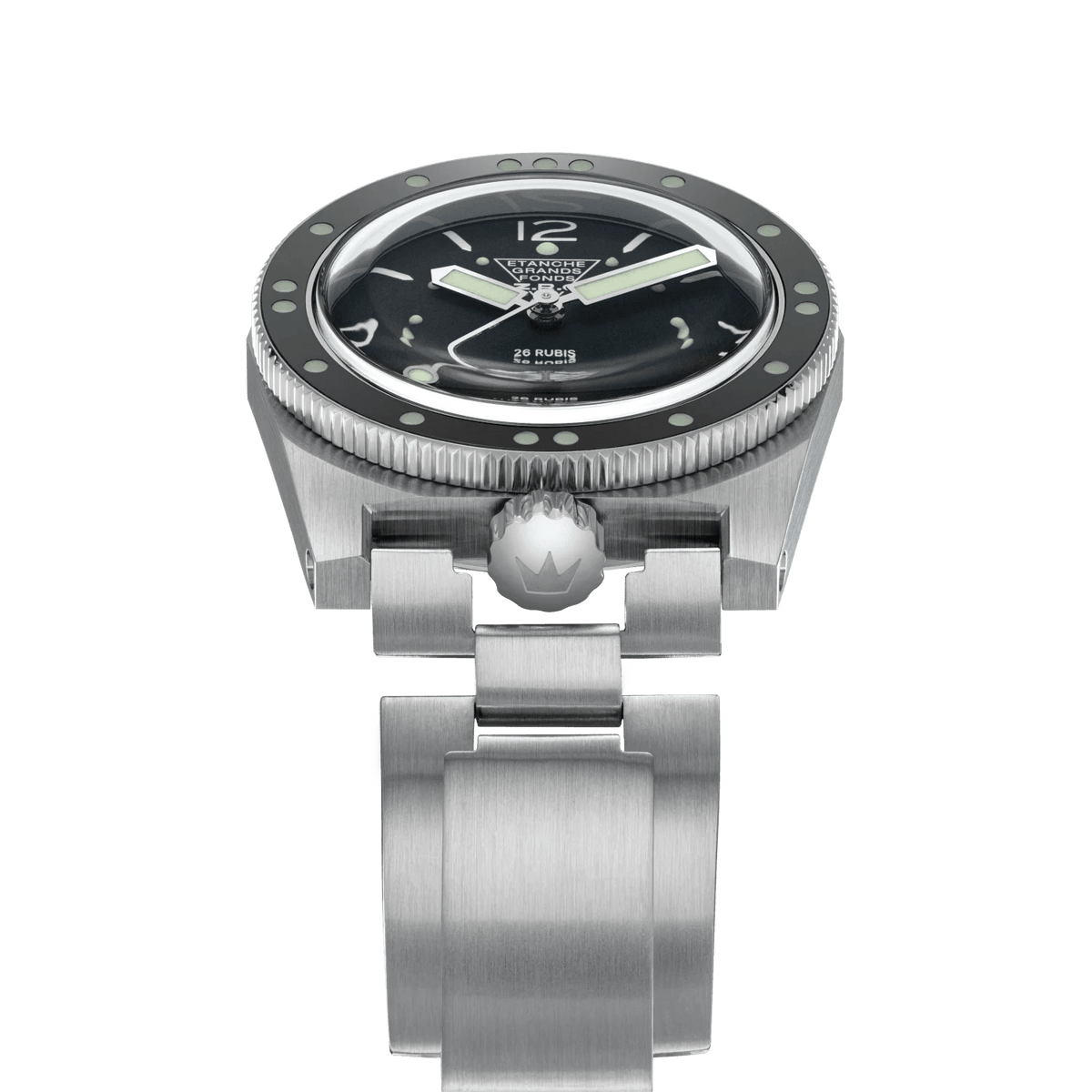 ZRC HERITAGE RÉÉDITION BLACK BRACELET - WATCHH