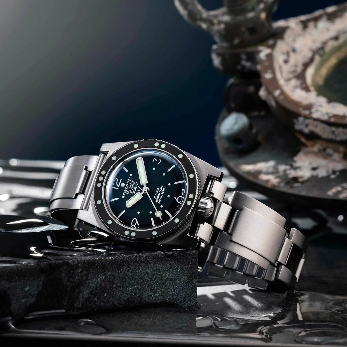 ZRC HERITAGE RÉÉDITION BLACK BRACELET - WATCHH