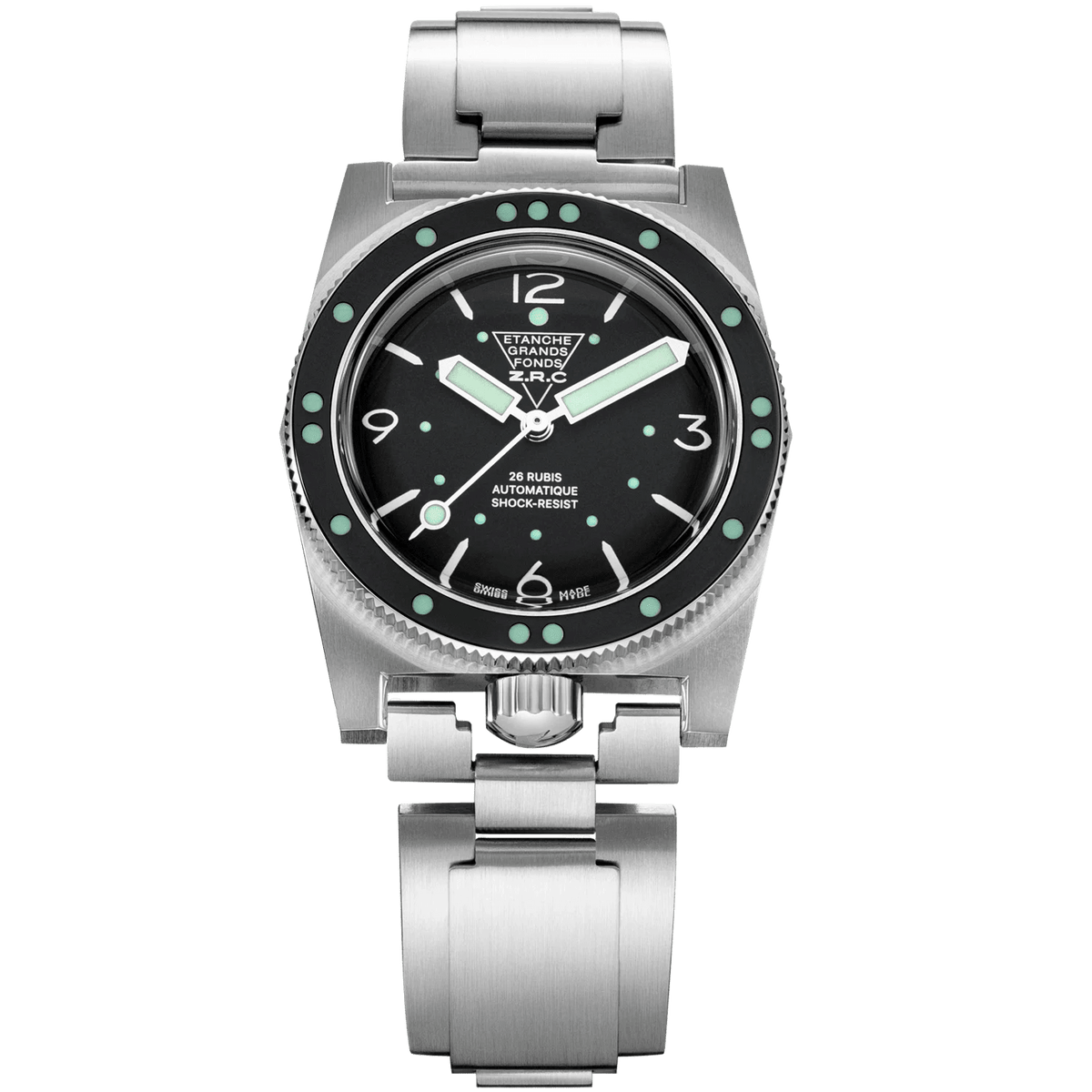 ZRC HERITAGE RÉÉDITION BLACK BRACELET - WATCHH
