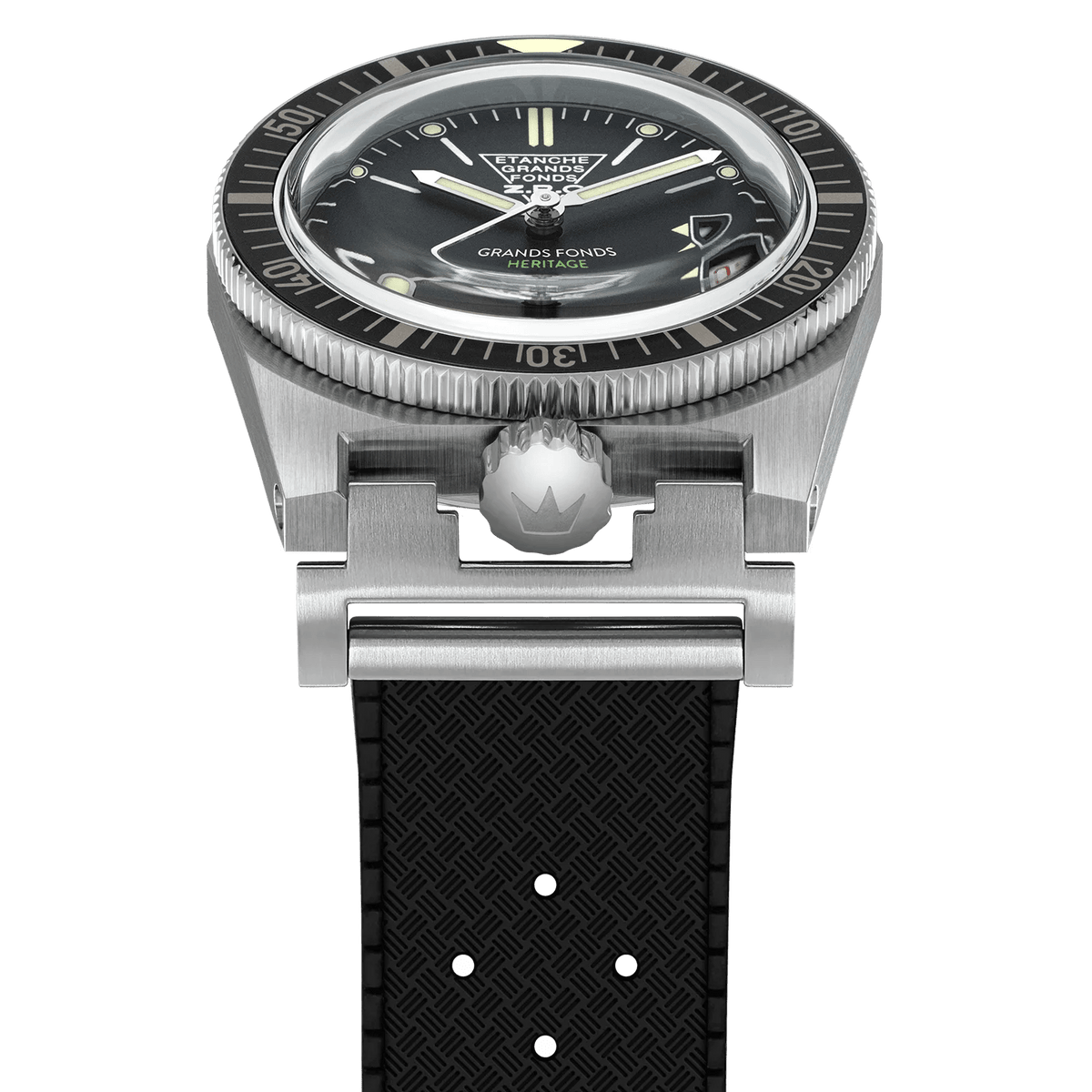 ZRC HERITAGE RÉÉDITION BLACK RUBBER DATE - WATCHH