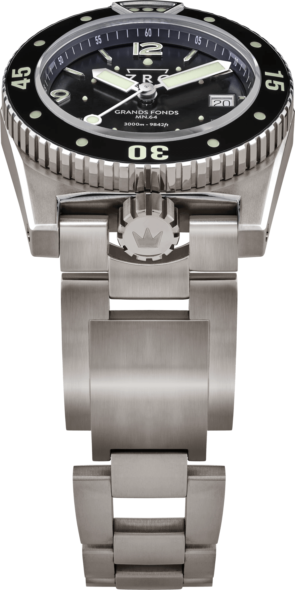ZRC MN64 3000 FULL TITANE BRACELET - NEW GRADE 5 TITANIUM watch