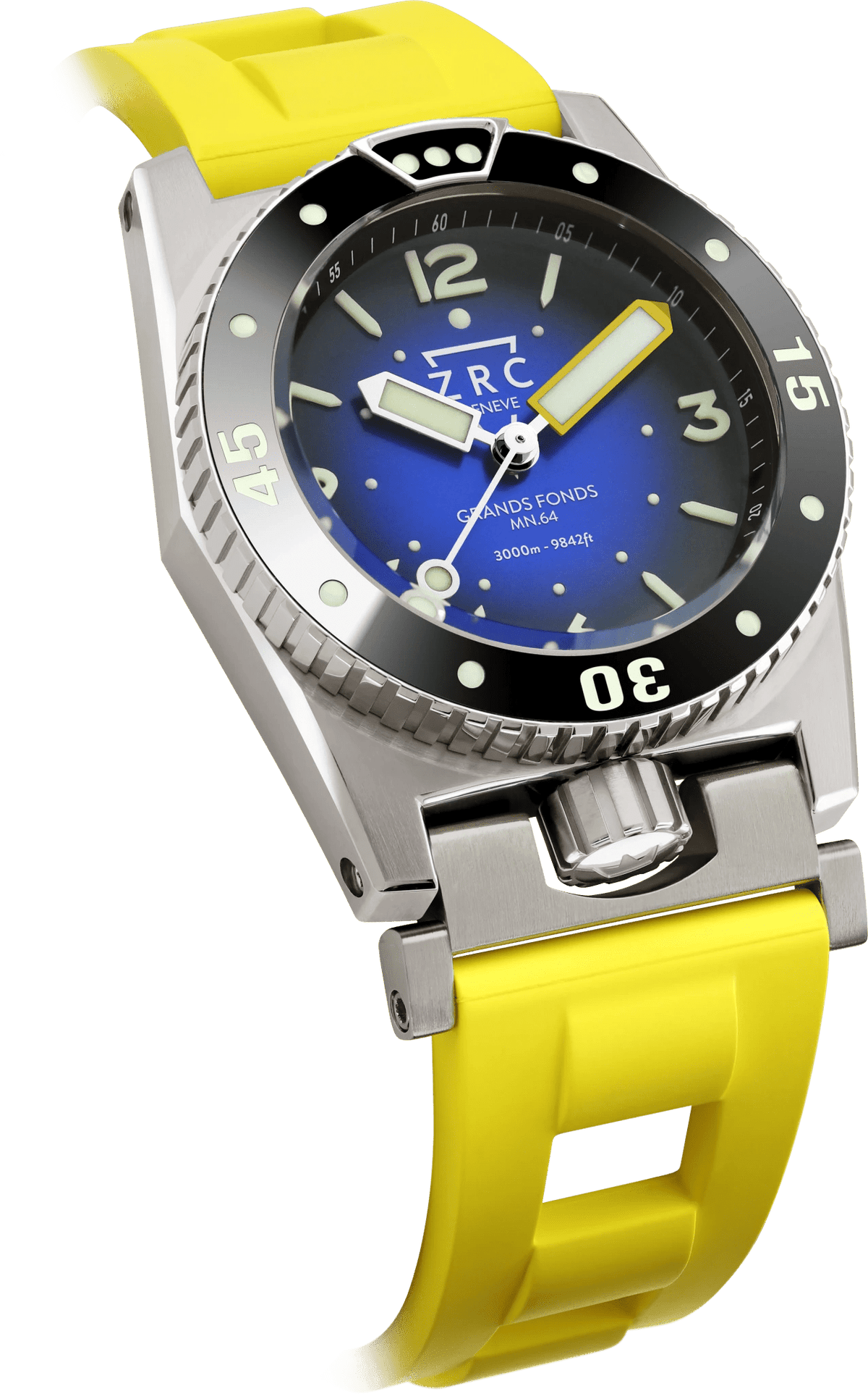 ZRC MN64 3000 FULL TITANE RUBBER - NEW GRADE 5 TITANIUM watch