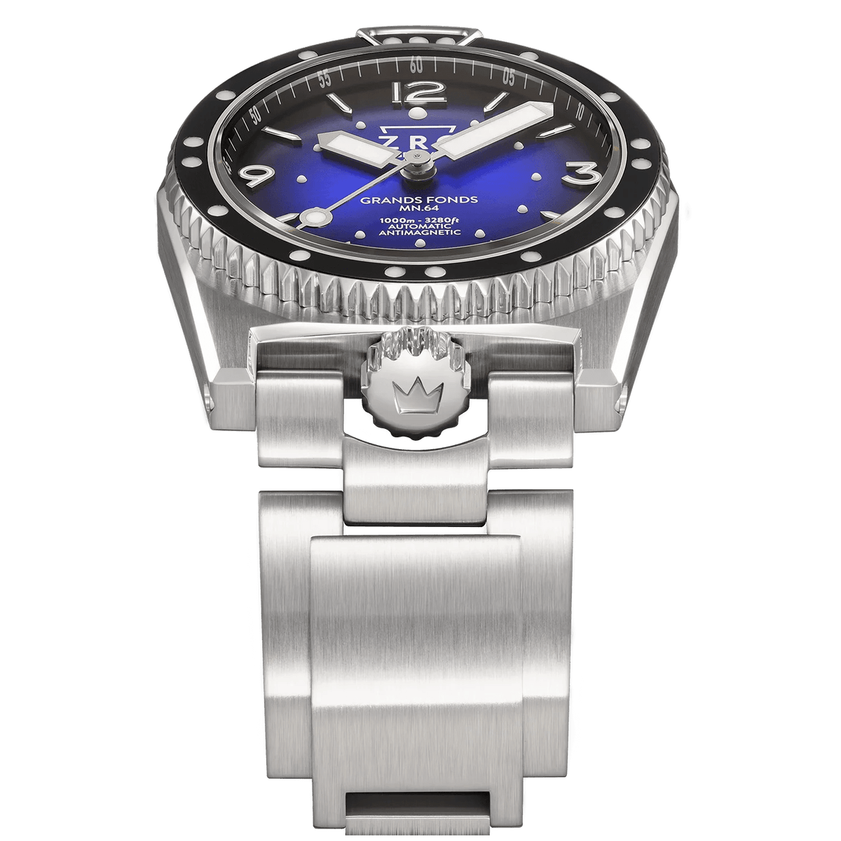 ZRC MN64 HETERIUM NAVY BLUE BLACK BRACELET - WATCHH