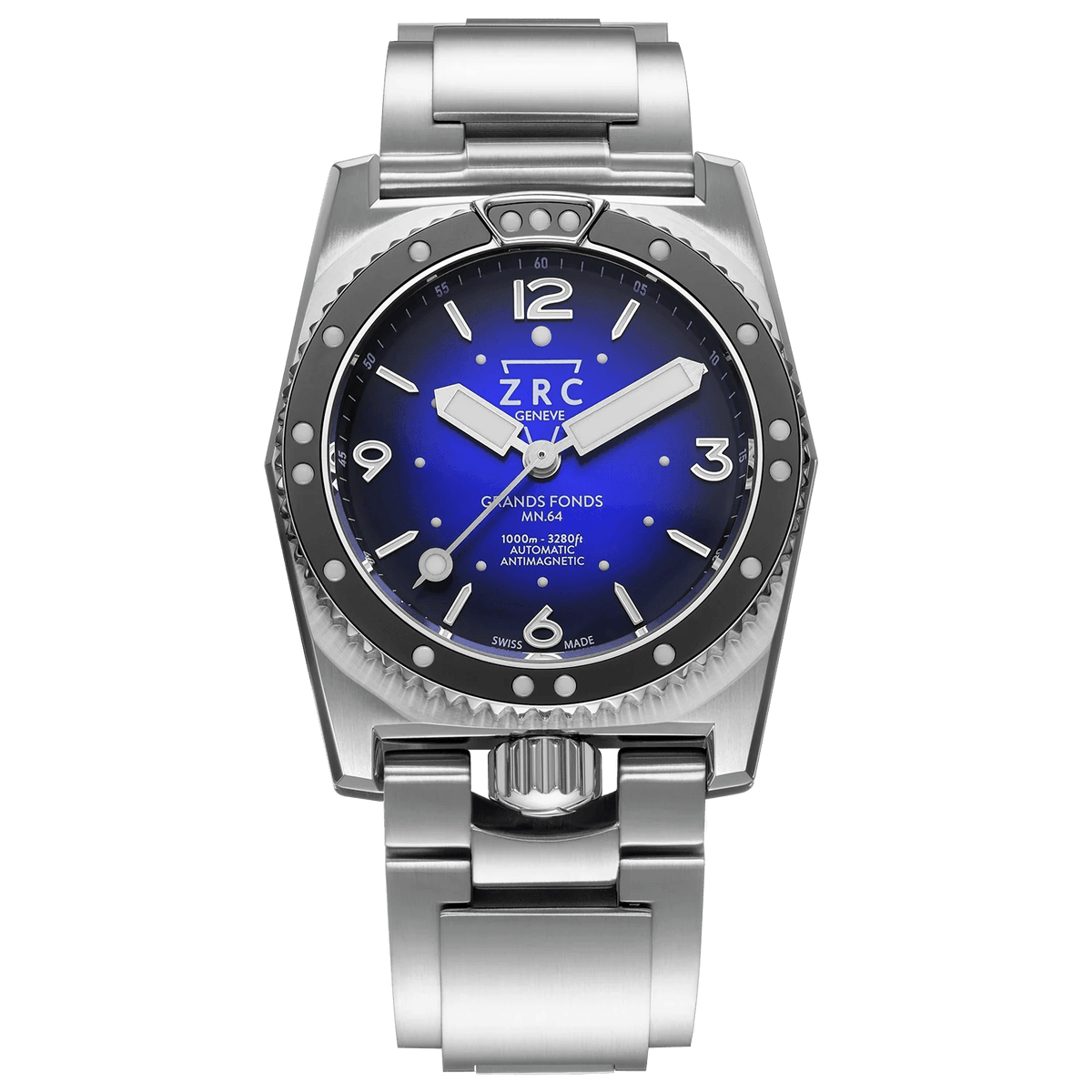 ZRC MN64 HETERIUM NAVY BLUE BLACK BRACELET - WATCHH