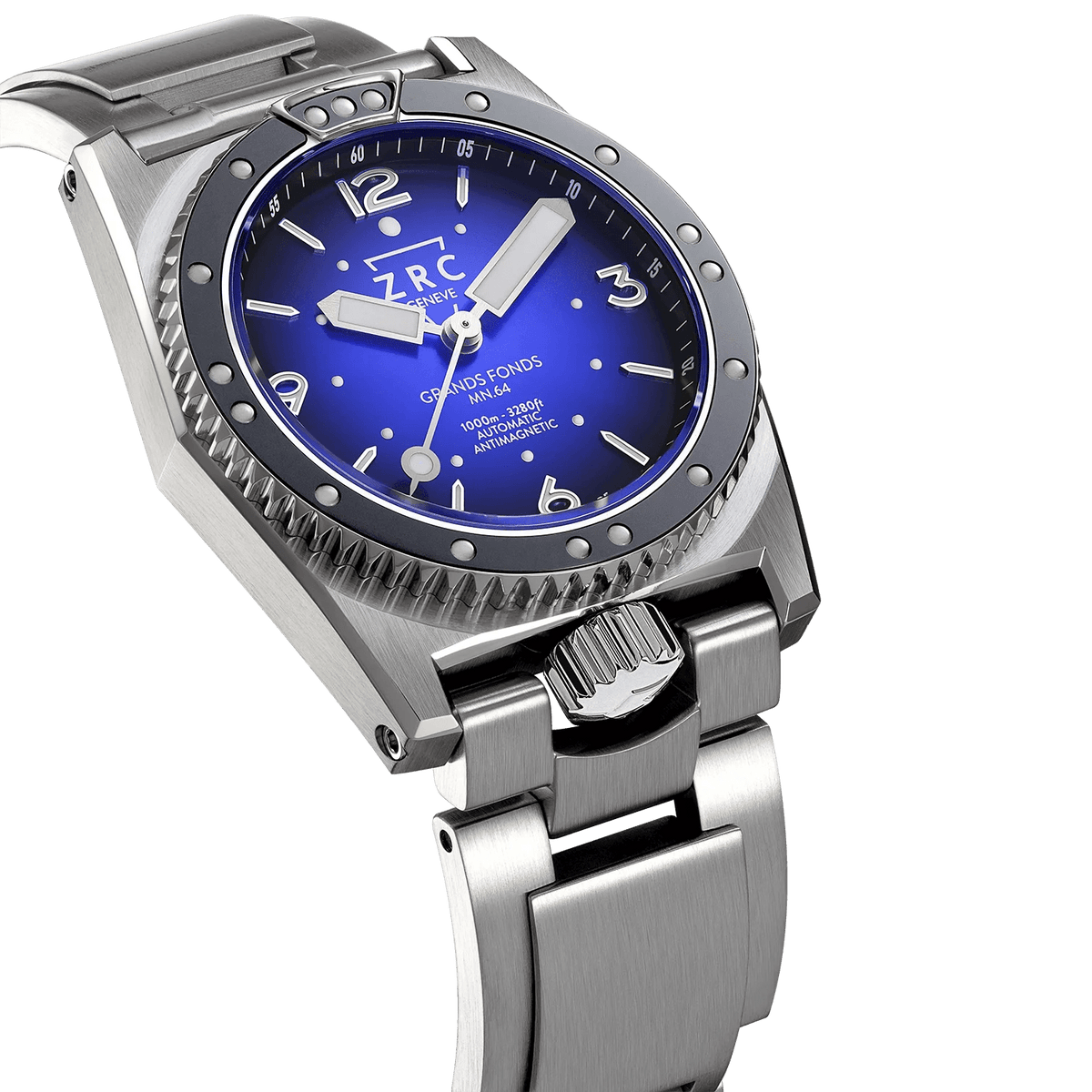 ZRC MN64 HETERIUM NAVY BLUE BLACK BRACELET - WATCHH