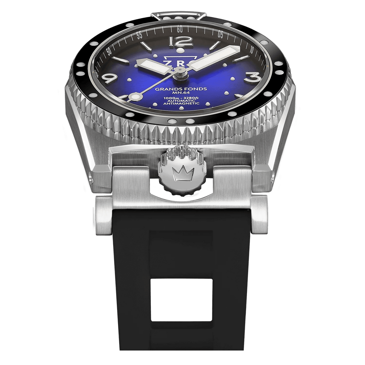ZRC MN64 HETERIUM NAVY BLUE BLACK RUBBER - WATCHH