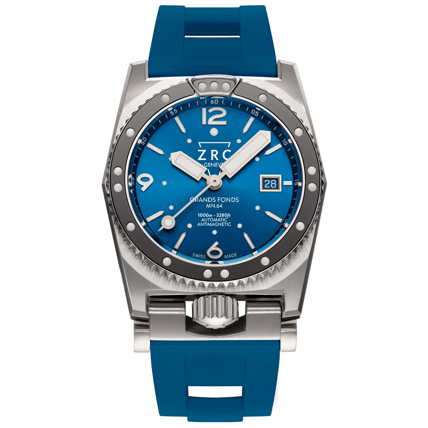 ZRC MN64 OSMIUM BLUE RUBBER DATE – WATCHH
