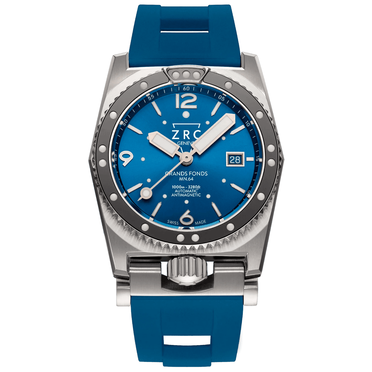 ZRC MN64 OSMIUM BLUE RUBBER DATE - WATCHH
