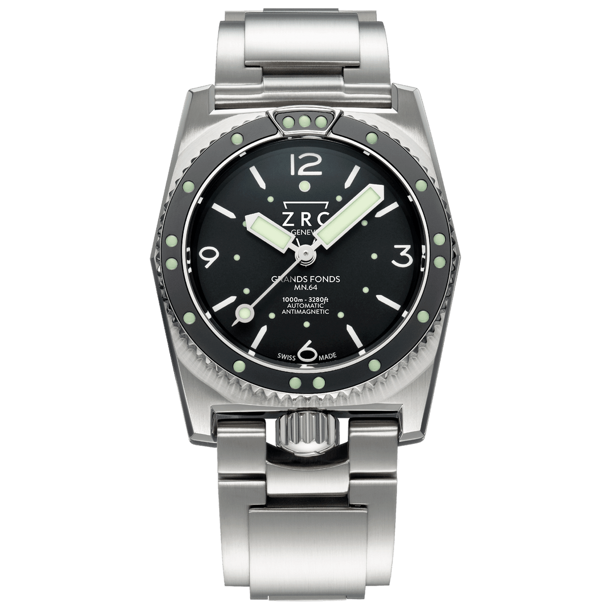 ZRC MN64 RÉÉDITION BLACK BRACELET - WATCHH