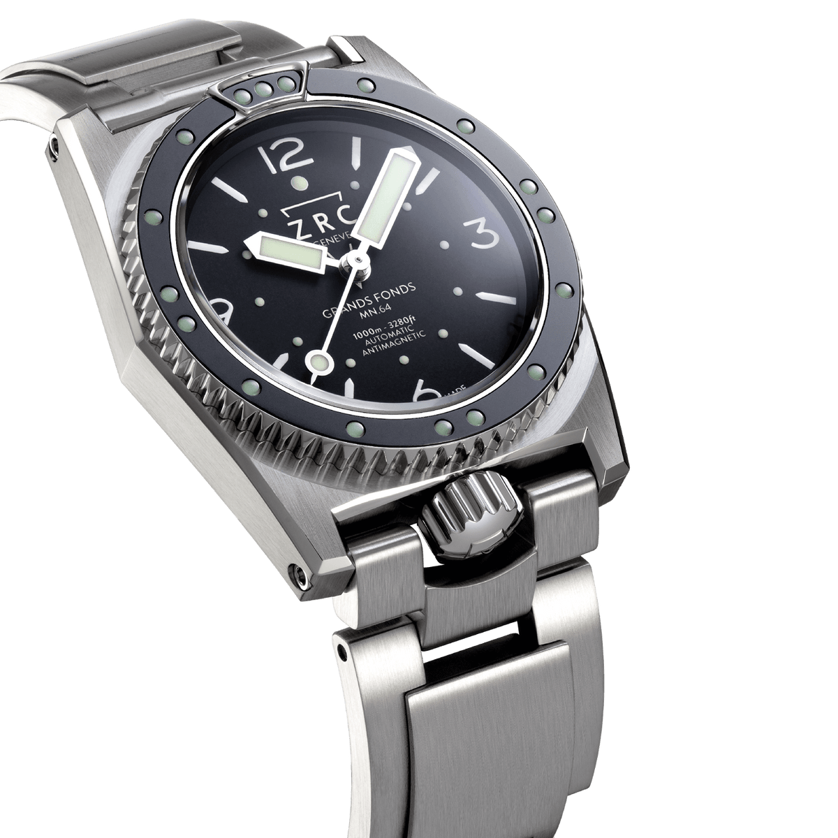 ZRC MN64 RÉÉDITION BLACK BRACELET - WATCHH