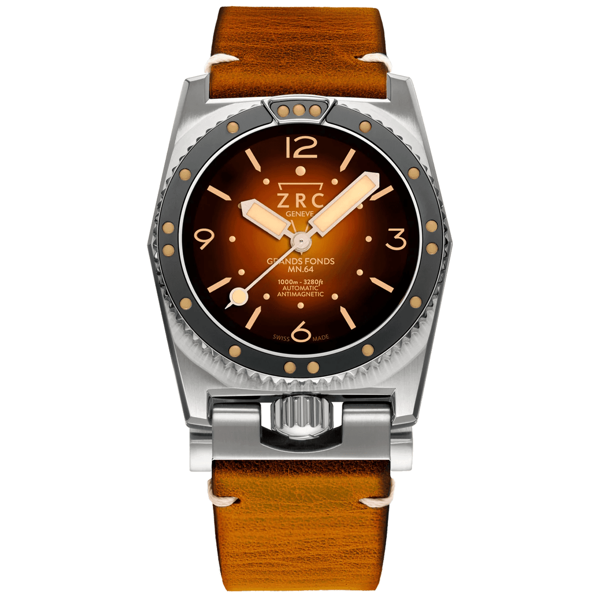 ZRC MN64 TROPICAL BLACK LEATHER - WATCHH